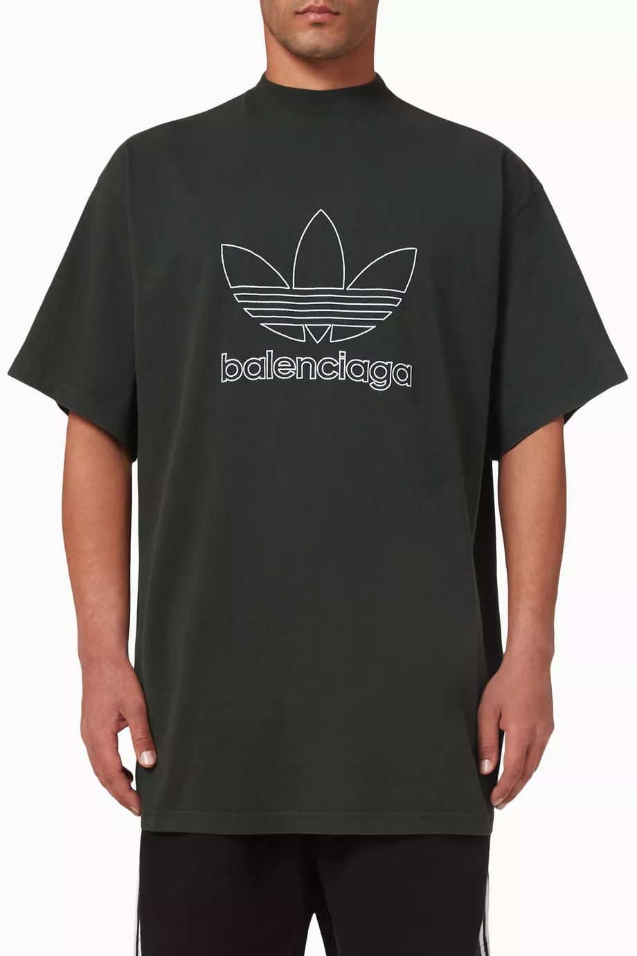 Buy Balenciaga Green x Adidas Oversized T-shirt in Cotton Jersey