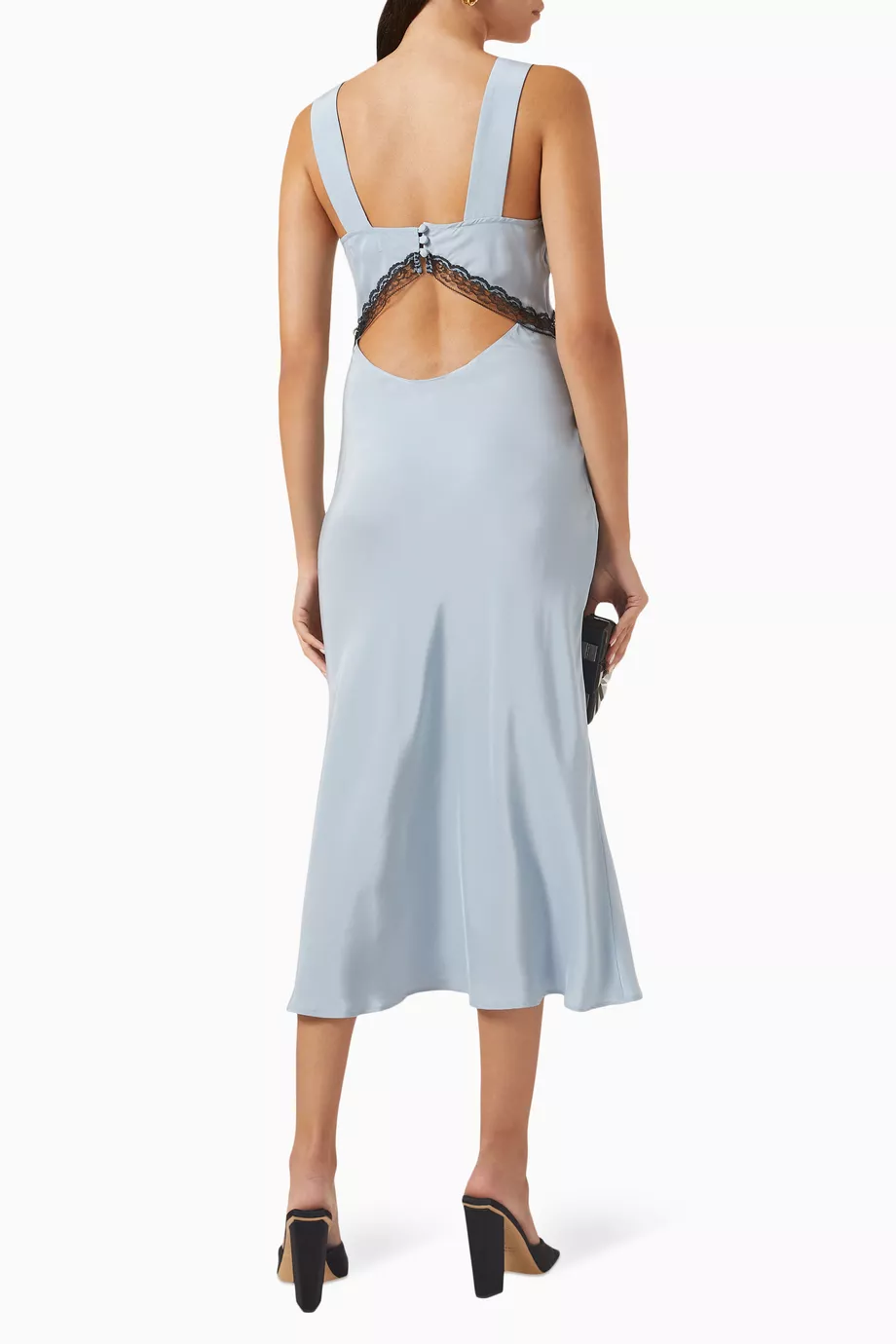 Buy Reformation Blue Provence Dress in Silk For Women Online | Ounass  Bahrain