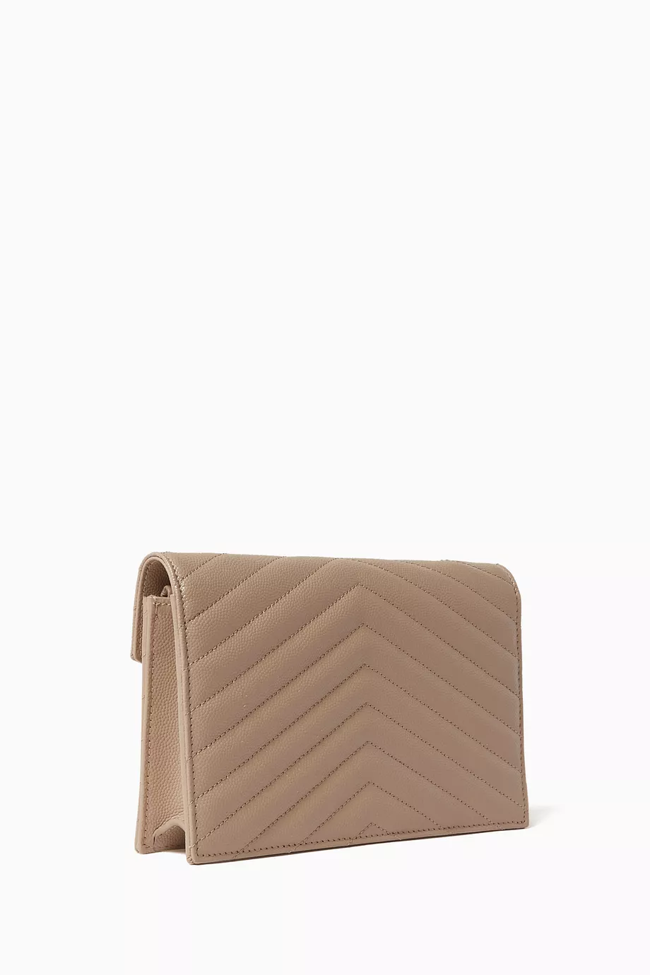 Large monogram quilted leather wallet on a chain sale
