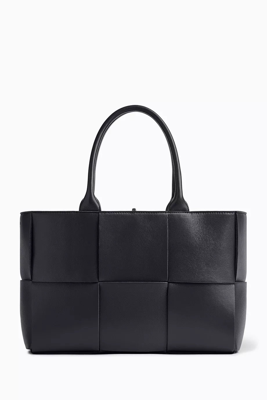 Buy Bottega Veneta Blue Small Arco Tote Bag in Intrecciato Leather For Women Online Ounass Bahrain