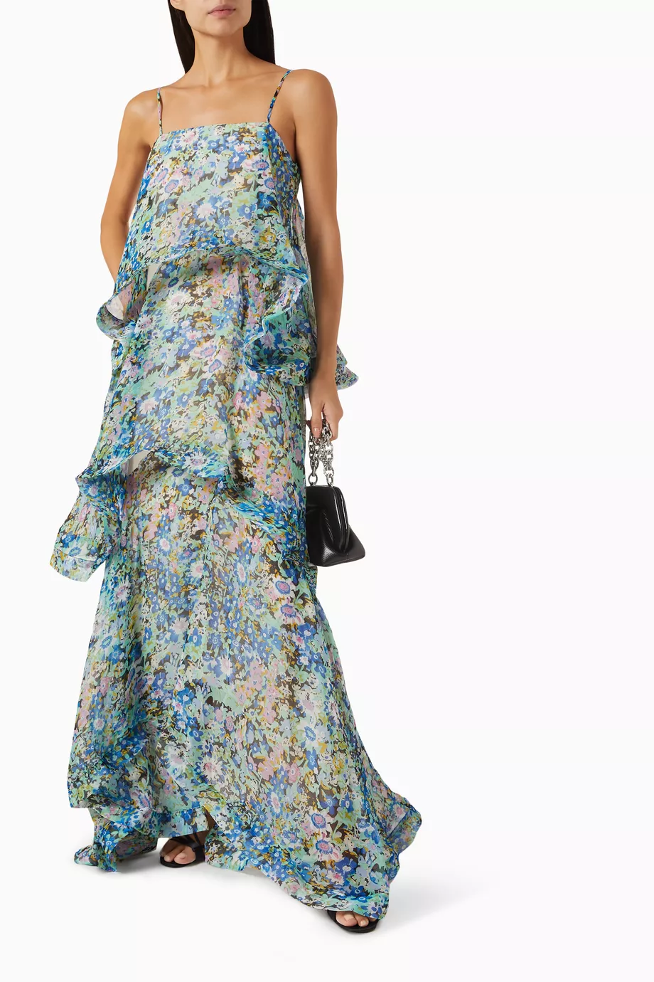 Buy Elliatt Multicolour Armani Tiered Maxi Dress For Women Online Ounass Bahrain