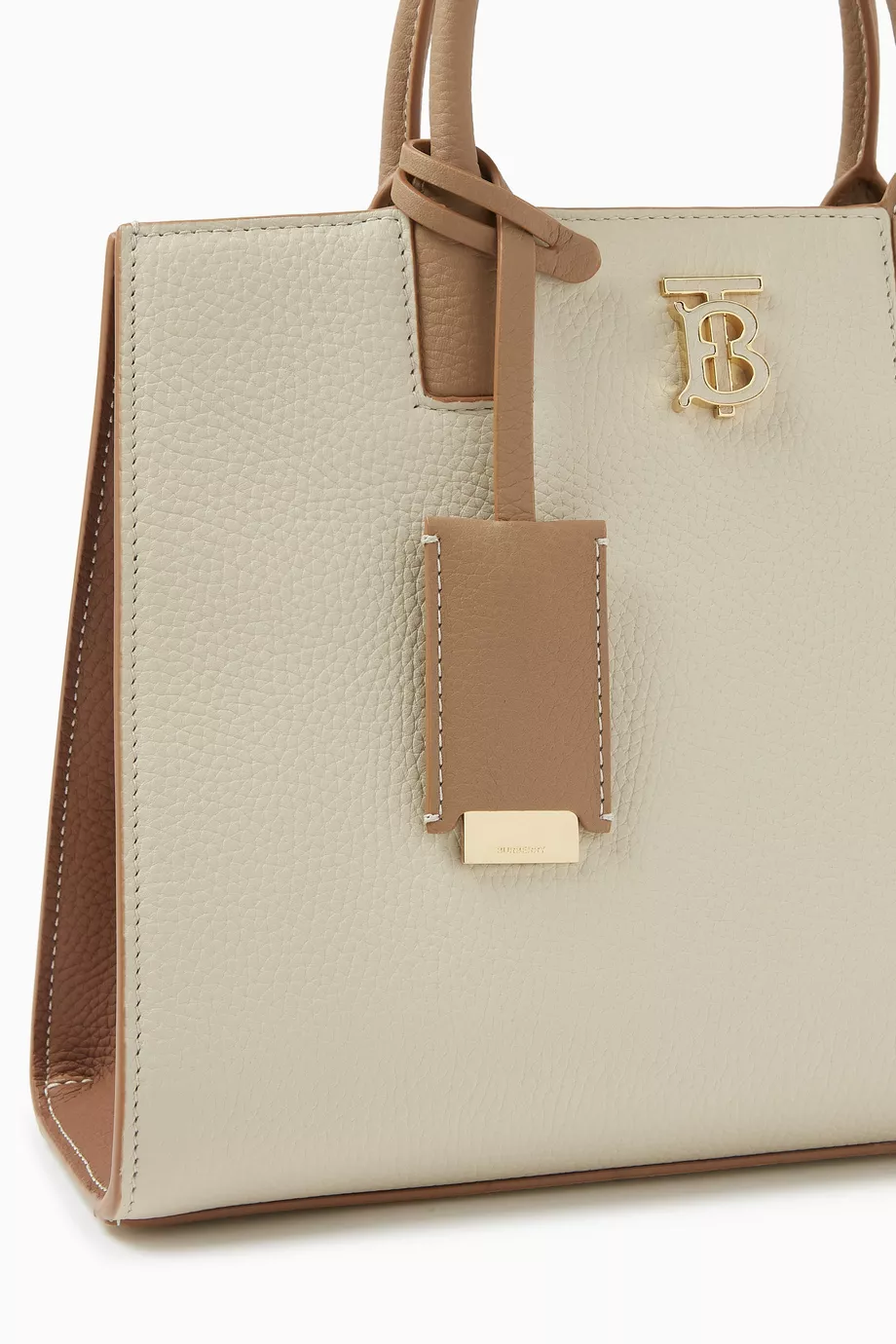 Buy Burberry Neutral Mini Frances Tote Bag in Leather For Women Online Ounass Bahrain