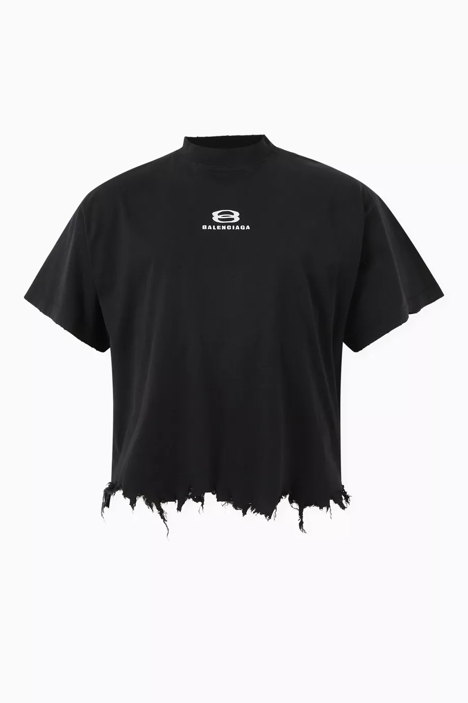 Buy Balenciaga Black Unisex Unity Sports Icon Cropped Large Fit T