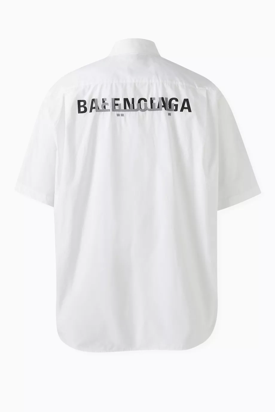 Buy Balenciaga White Unisex Ramadan Short sleeve Shirt in Cotton Poplin For UNISEX Online Ounass Bahrain
