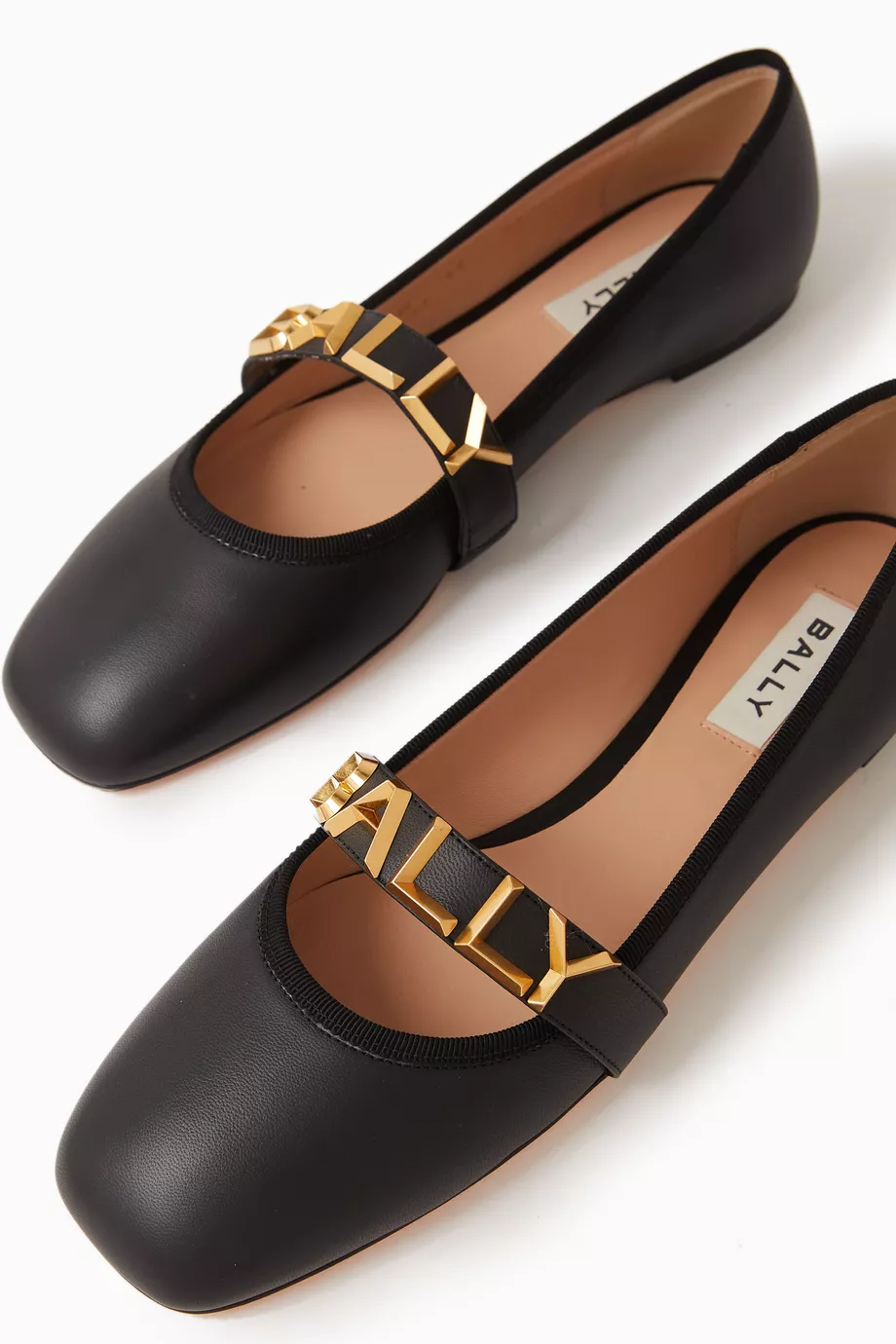 Buy Bally Black Balby 901 Ballerina Flats in Leather For Women Online Ounass Bahrain