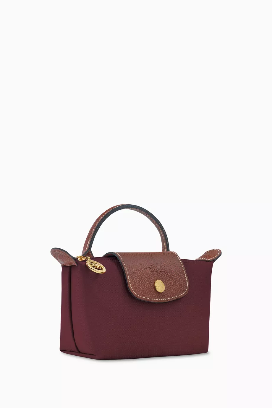 Maroon longchamp bag clearance
